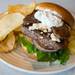 Tower Inn Cafe's "The Gyro Burger"  a beef patty topped with thick gyro meat, feta cheese, cool Tzatziki sauce, lettuce and tomato, served with a side of and cut chips. 
Tower Inn Cafe is located at 701 West Cross Street in  Ypsilanti.
Courtney Sacco I AnnArbor.com 
